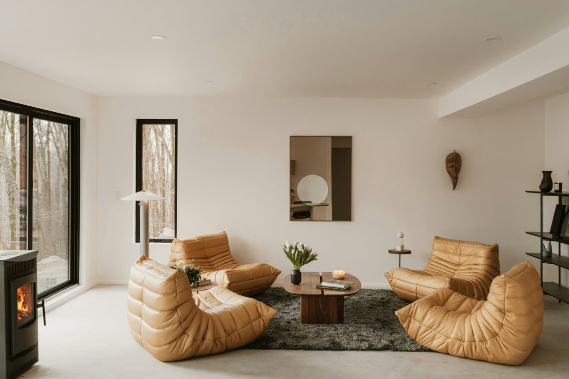 Woonkamer zonder banken trend