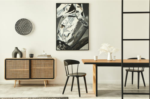 kunst in huis interieur